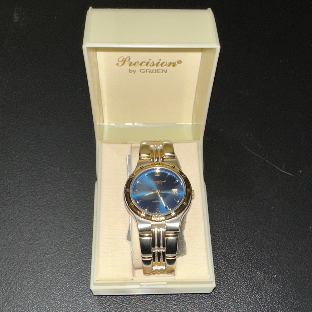 Precision by Gold and Blue Men's Watch